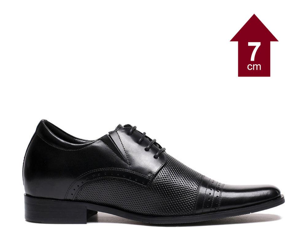 HERMES Black | High Heel Shoes for Men | 7CM Taller
