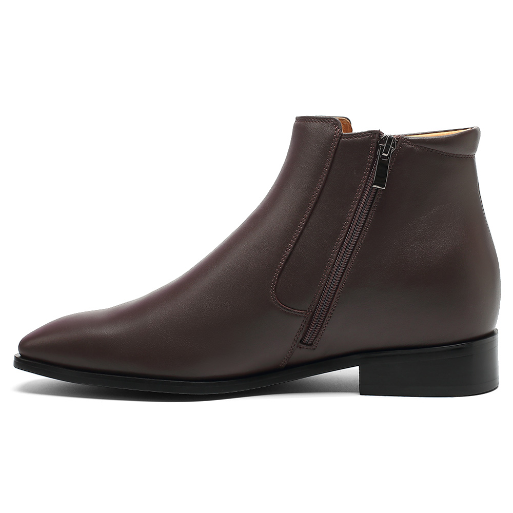 Chelsea Dark Brown - Zipper 8CM
