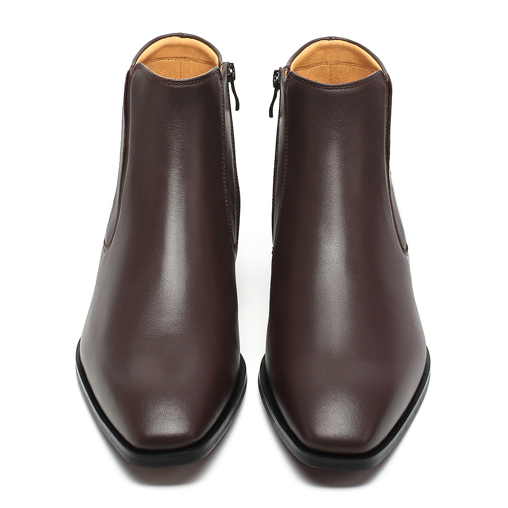 Chelsea Dark Brown - Zipper 8CM