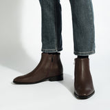 Chelsea Dark Brown - Zipper 8CM