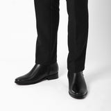 ARES BLACK | 8CM TALLER Zip-up boots - Men High Heel Boots