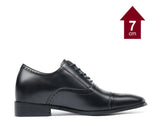 Rome Black | 7cm Taller Formal Platform Shoes