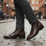 Chelsea Dark Brown - Zipper 8CM