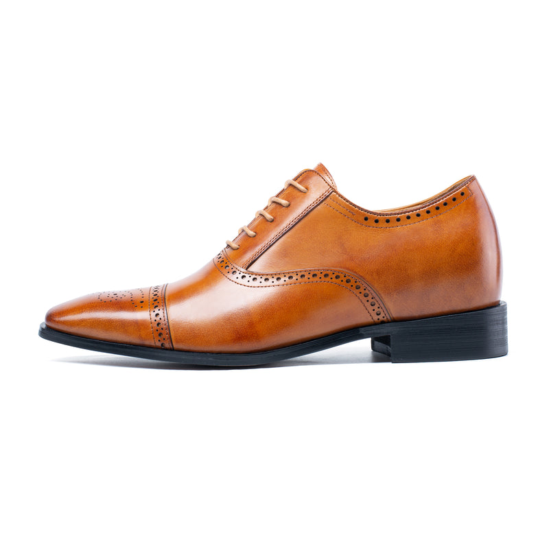 ROME BROWN  | 7CM TALLER ELEVATOR SHOES