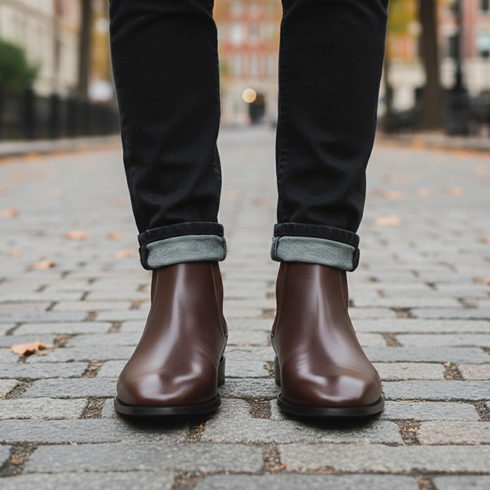 CHELSEA DARK BROWN  | 8CM BOOST