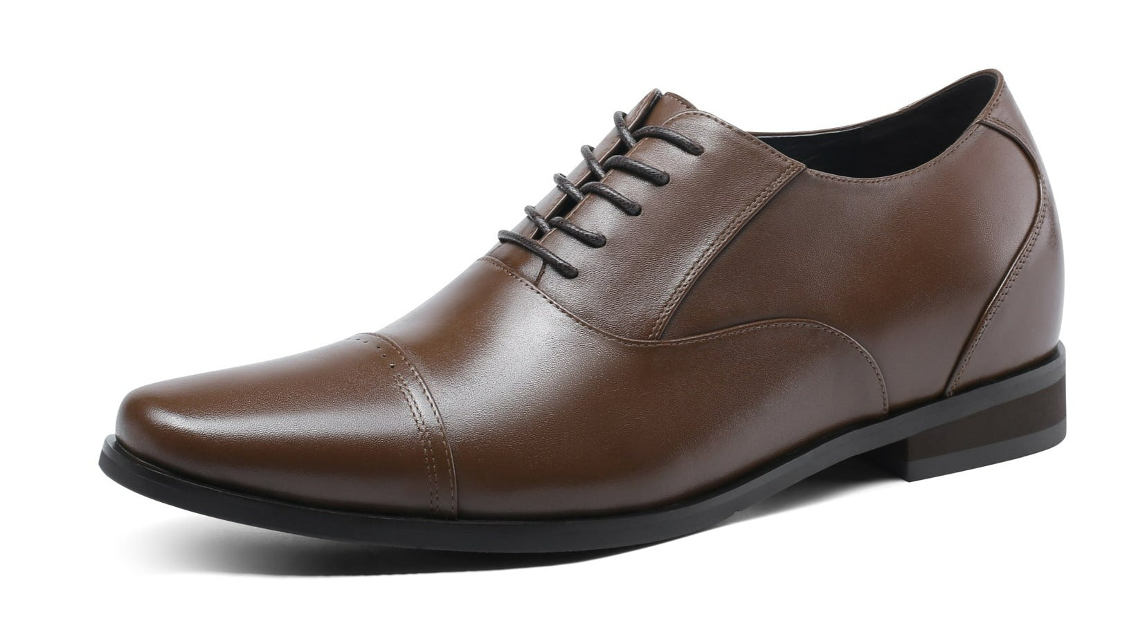 EROS BROWN 7CM Taller Elevator Shoes for Men – TALLERLY