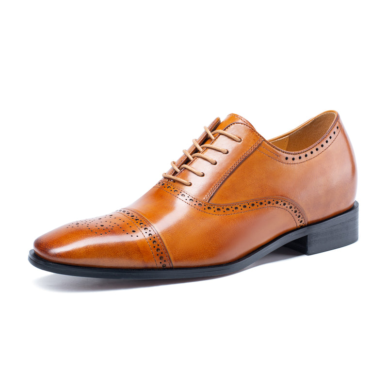 ROME BROWN  | 7CM TALLER ELEVATOR SHOES