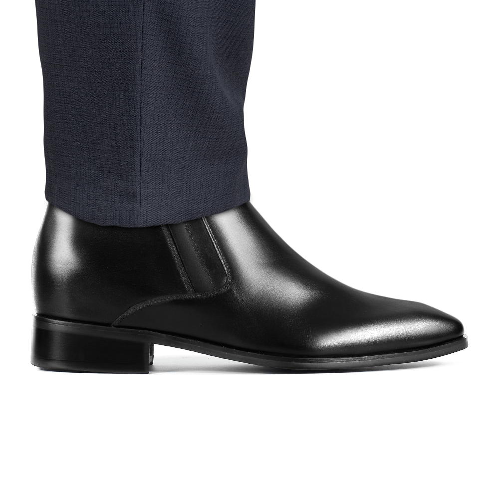 Mens chelsea boots high heel on sale