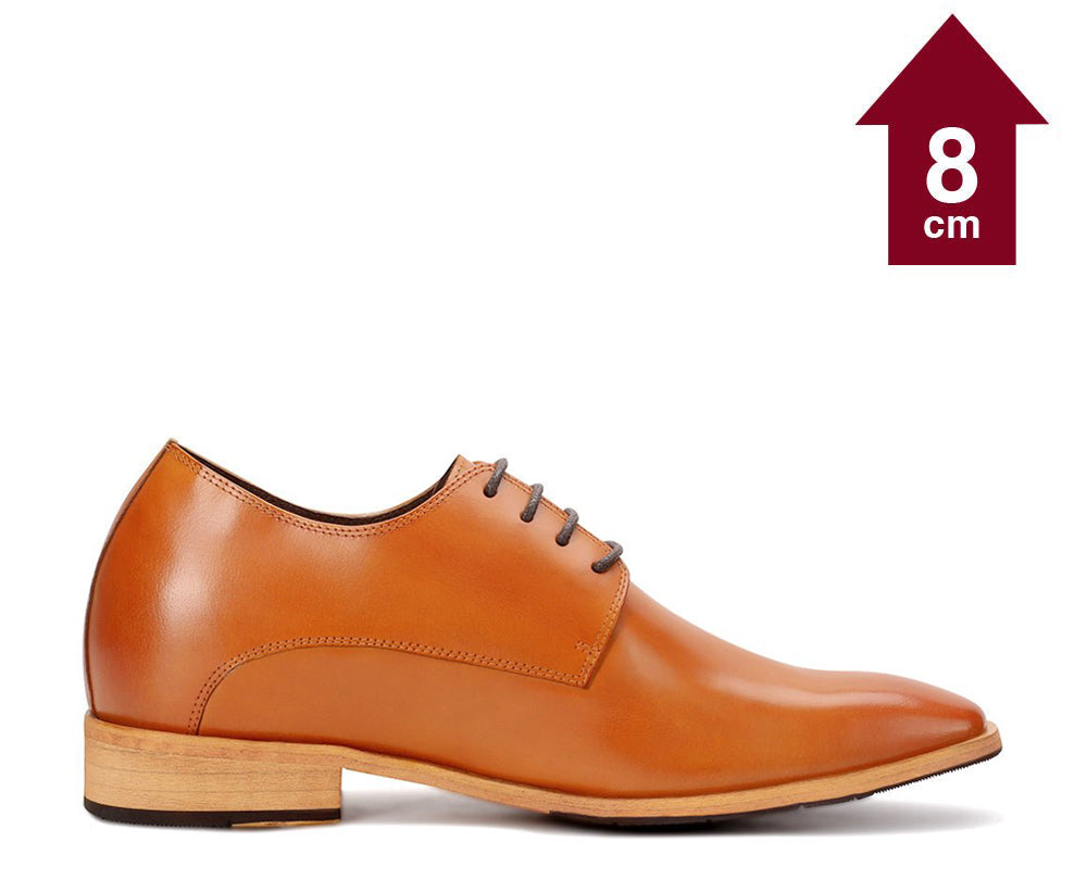 BOSTON BROWN |  8CM TALLER Elevator Wedding Shoes