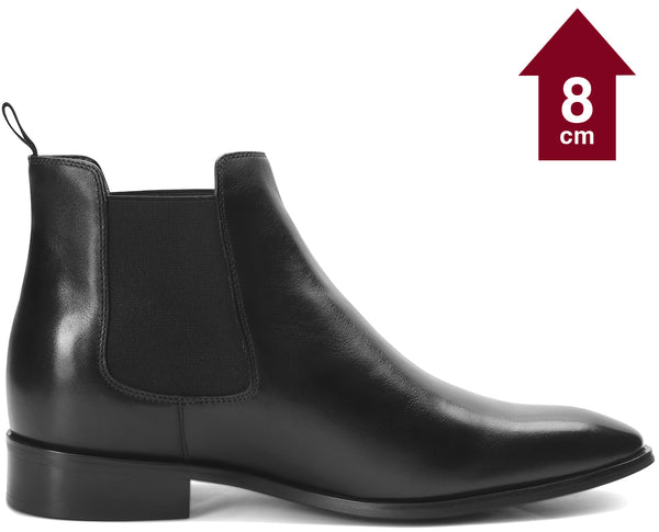 Grey and black hot sale chelsea boots